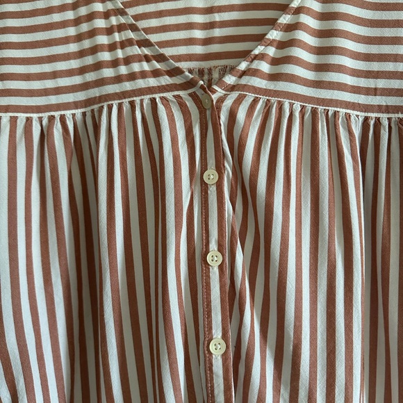Madewell Rhyme Button-Front Top in Stripe Play Blouse size XXS EUC - Picture 9 of 11